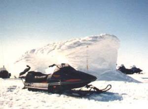 Á Langjökli á landsmóti LÍV í Kerliungafjöllum 1987.